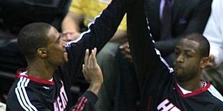 Chris Bosh and Dwayne Wade, by Keith Allison-CC Flickr