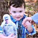 Branden with his Hug-a-Hero doll