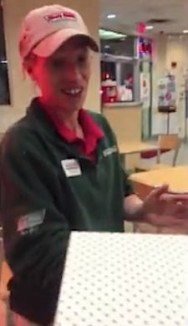 Krispy Kreme Worker Knows Customer Service (Video Goes Viral of her ...