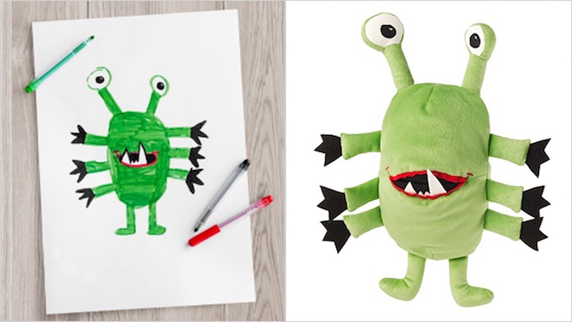 ikea kid designed stuffed animals