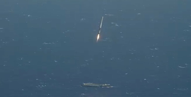 SpaceX Lands Reusable Rocket on Ocean Platform in Historic First–Watch ...