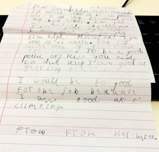 Read the Adorable Job Application That a 7-Year-old Boy Sent to His ...