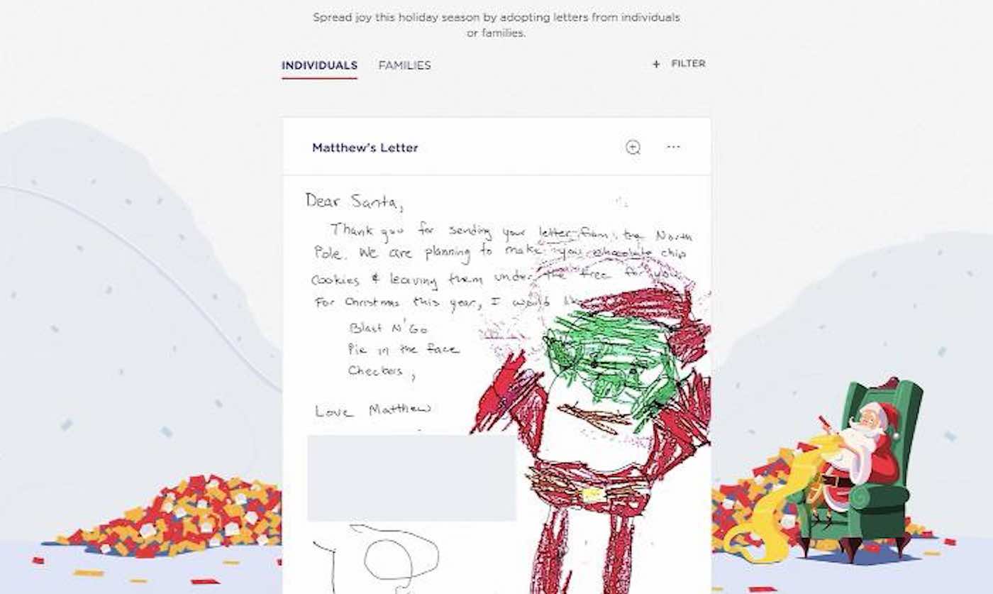 You Can Now Help Santa Deliver To Low Income Kids By Adopting Their Christmas Letters Through USPS