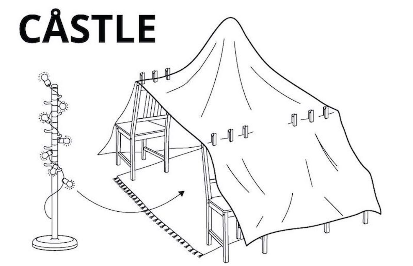Ikea releases instructions on how to build homemade forts for kids