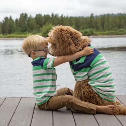 Labradoodle Has Incredible Bond With 7-Year-old Who Was Adopted Into ...