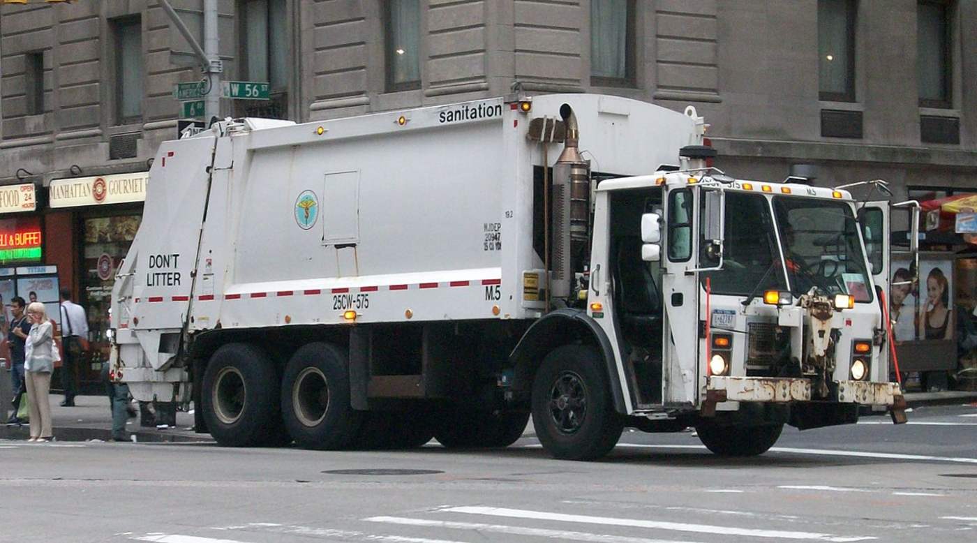 the garbage truck