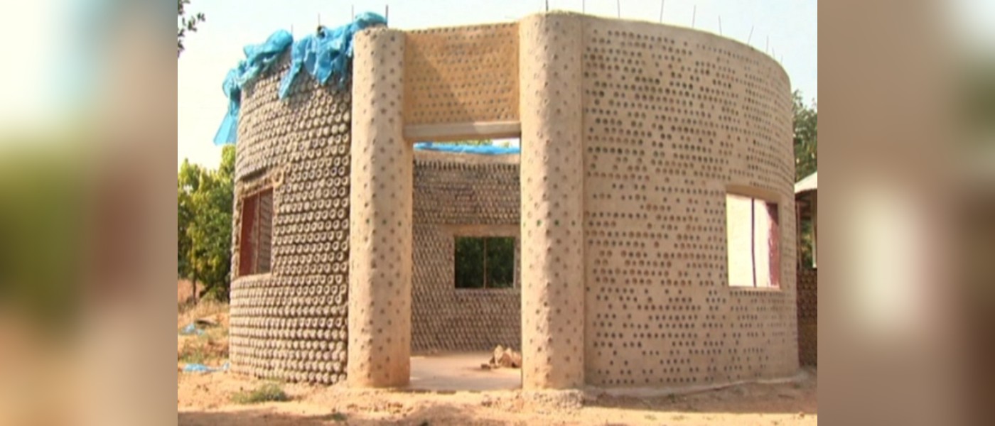 Nigerian Homes Built From Thousands Of Plastic Bottles 12x Stronger Than Brick And Earthquake 