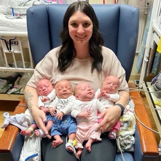 Mom Has 70 Million-to-1 Quadruplets—Two Sets of Identical Twins–And ...