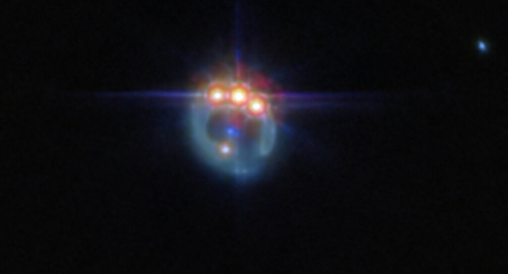 Los científicos han descubierto un «anillo enjoyado» en el espacio que revela un quásar brillante