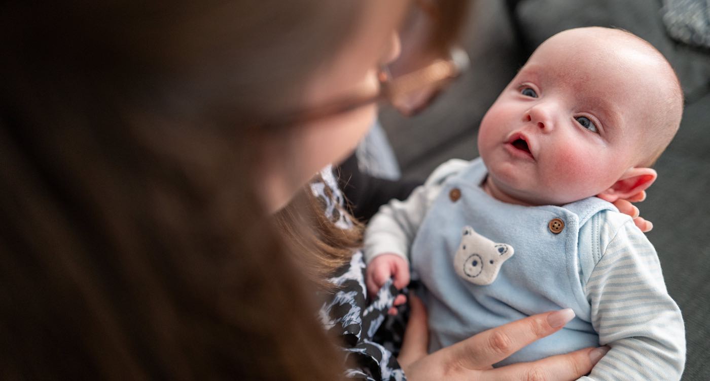 Baby Tommy with his mom Serena Bown