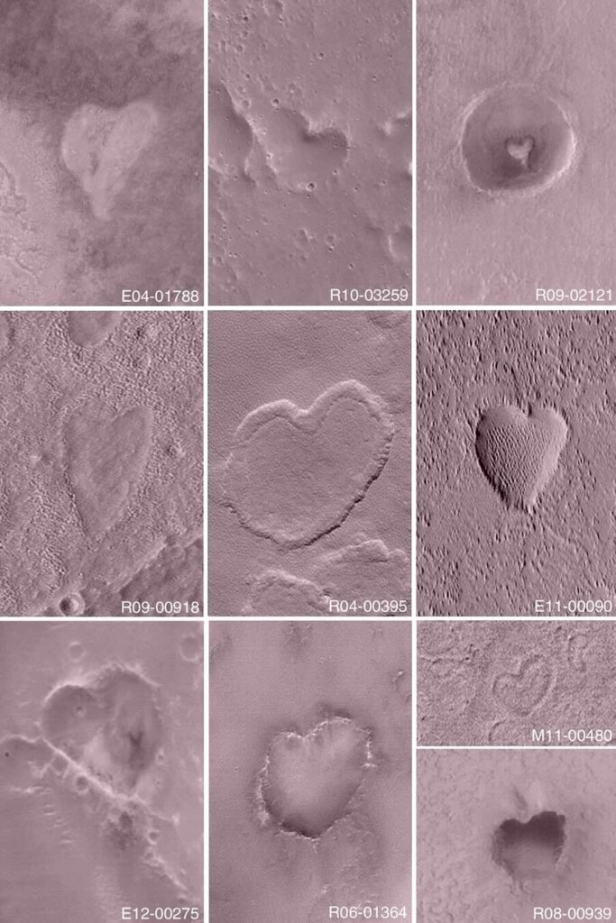 Social Media is Swooning Over Photographs of Hearts on Mars