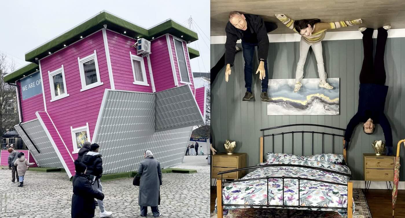 New Upside Down House Opens For Fabulous Photos And Walking on the Ceiling (LOOK)